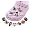  Accesorios de piezas de zapatos Conciencia del autismo personalizado Ribibon Pvc Charms Shoecharm Hebillas Moda Goma suave Jibz para zapatos de zuecos Drop Deliv OT7YX