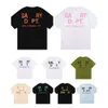 Gallary Dept Shirt New High Street Fashion Brand Rétro Coloré Imprimer Lâche Couple Manches Courtes Gallerydept T-shirt pour Hommes Femmes Demi Manches T-shirts Fsq