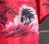 Paris Style Allover Beach Surf Print Tee Designer T Shirt Spring Summer Casual Fashion Skateboard Men Women Tshirt 24SS 0308