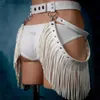 Cintos novo vintage borla boho franja cinto largo para mulheres personalidade couro bondage cintas cintura senhoras liga acessórios l240308