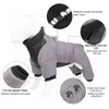 Dog Apparel Clothes Reflective Waterproof Puppy Thick Quadruped Pet Cotton-padded Jacket In Autumn And Winter.