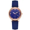 Relógios de pulso Relógios de luxo Relógio de quartzo Relógio de aço inoxidável Dial Casual Bracele Moda Nylon Strap Couro
