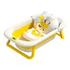 Baignoire chaude pliable pour bébé, écran tactile, peut être assise et inclinable, grande et plus épaisse, 240228