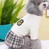 Dog Apparel Pets Dress Pet Clothing Autumn Winter Clothes For Small Dogs Puppy Chihuahua Plaid Skirt Coat Warm Poodle Overalls