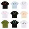 Gallary Dept Shirt New High Street Fashion Brand Retro Colorful Print Loose Couple Short Sleeve Gallerydept T-shirt for Mens Womenshalf Sleeves Tshirts Fsl