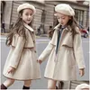 Palto kış genç kızlar uzun ceketler yürümeye başlayan çocuk dış giyim kıyafetleri rahat çocuklar sıcak yün trenç