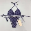 Großhandel für Damen, sexy Bikini, Designer-Badeanzug, Sommer, Strand, Alphabet-Druck, schnell trocknende Badebekleidung