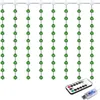 Dizeler St. Patrick's Day Dekoratif Işıklar Lrish Feners Clover USB LED String Yeşil Şapka Deri Kordon Perdesi