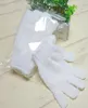 Gants blancs nettoyage du corps douche gants en Nylon gant de bain exfoliant taille Flexible cinq doigts gants de bain salle de bain Supplie8803013