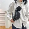 ウエストバッグバッグ女性用ファニーパックトレンドベルトハンディパックバナナチェストメスヒップパッケージクロスボディパースPUレザーポーチ