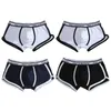 Onderbroek 4 stks/partij heren slipje man ondergoed brief gedrukt ademend fancy boxers shorts mode fitness sport boxer