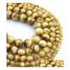 Stone Selling Natural Yellow Tiger Eye Stone Loose Beads Red Golden Semi-Finished Products Diy Jewelry Making Drop Delivery Jewelry L Dhaz9