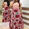 Mulheres de mangas compridas multicoloridas do vestido da impressão da flor do estilo