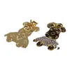 Lyxdesigner smycken naglar charm diamant kvinnors björnörhängen guldpläterad koppar eleganta vingörhängen mode nya style304s