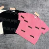 Luxus Frauen Gestrickte Jumper Tops Tees Kurzarm Abgeschnitten Frau Strick Hemd Sommer Frühling Elegante Buchstaben Mode Jumper