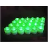 Poms à LED, articles de joie, bougies chauffe-plat blanches brillantes, alimentées par piles, scintillantes en cristal, sans flamme, pour mariage, fête d'anniversaire, décoration de Noël, Dhzfe