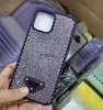 Mobiltelefonfodral lyxiga bling glitterfodral för iPhone 15 14 pro max case modedesigner strass diamant täckning i 13 promax 12 11 triangel 240304