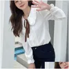 Blusas femininas camisas das mulheres blusas moda coreana solta blusa branca elegante casual chiffon camisa mulher manga longa doce dhinl