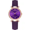 McyKcy merk vrije tijd mode stijl dameshorloge goed verkopende paarse wijzerplaat aantrekkelijke dameshorloges quartz horloge2765