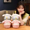 2024 New Cute Cartoon Plush Doll Birthday Cake Shape Music Plush Doll Singing Candle Glowing Atmosphere Toy Factory Wholesale Stock