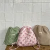 Korean Style Children Backpack Retro Floral Printed Baby Girls School Bag Outdoor Picnic Kids Messenger Bags 240227