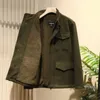 사냥 재킷 헤비급 M65 양모 재킷 봉제 두꺼운 스탠드 칼라 양털 코트 야외 승마 훈련 스포츠 윈드 브레이커
