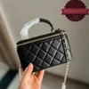 Luxury designer bag handbags Mini Vanity Box Black White Top Handle Totes Quilted Matelasse Chain Crossbody Shoulder Cosmetic Caid Lipstick Holder Luxury handbags