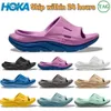 2023 hokass Designer Slippers Men Women sports Ora Recovery Slides Cyclamen Diva Blue Mist Green Black Withe Mens Womens Summer Beach Outdoor Platform Rubber shoes