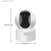 Kamera monitorowania dziecka Neye 4K 8MP IP Home Bezpieczeństwo Wi -Fi wewnętrzne dziecko/niania/zwierzaka z noktowizją w podczerwieni i interkomem audio Q240308