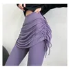 Active Pants Women Sport Yoga Fitness trening fitness Legginsy Pasek sznurka pół długości Spódnica Fakie