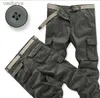 Herren Camouflage Cargo Baumwolle Multi Taschen Militärische Taktische Streetwear Overalls Arbeitskampfhose 240308