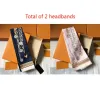 2024 Silk Bandeau Designer Headband Bandage Monogram Jacquard Denim Head Scarf For Handbag Women Snood Letter Flower Scraves Bandeaux Hairlace Hair Perfect Gift