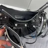 7a Le Cagole Motorcykelhandväskor Väskor Tygväska axel kvinnor dam lyxdesigners äkta läder crossbody clutch plånbok handväska pochette vintage krokodil denim