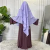 Ropa étnica Mujeres musulmanas Capa Hijab Eid Ramadán Pañuelo en la cabeza Khimar Arabia Saudita Niqab Nikab Wrap Mantón malasio Abaya Bufanda Marroquí