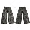 Y2k vieux délavé hommes Hip Hop surdimensionné jean mode décontracté Punk Rock ample droit large jambe pantalon Streetwear 230226