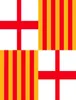 バルセロナのスペイン旗3フィートx 5フィートポリエステルバナーフライング150 90cmカスタムフラグアウトドア1040375