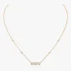 Joy Trilogy Necklace For Woman Jewelry Designer Diamond Sterling Silver Högsta räknare Avancerat material Märkesdesigner Jubileumsgåva med ruta 009