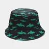 Basker Four Seasons Cotton Cartoon Animal Pattern Print Bucket Hat Fashion Joker Outdoor Travel Sun Cap för män och kvinnor 55