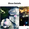 Autres lumières Éclairage RVB Solaire Flottant LED Lumières Changement De Couleur Lotus / Grenouille Forme Piscine Extérieure Et Jardin Eau Decoratio Dhr7A