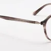 Optyczne okulary dla mężczyzn kobiety retro designerka gms-645ts arkusz mody okulary tytanowe rama szczegółowa elastyczność owalna Styl przeciwblasowy Lekki Lekki z płytką Light Light