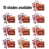 Private Label 10shades Long-wear Lipliner No-fading Smooth No-feathering Long Lasting Easy To Wear Custom Bulk Makeup 240301