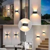 Applique murale LED en aluminium, étanche conforme à la norme IP65, éclairage d'extérieur, idéal pour un jardin, une chambre à coucher, un salon ou des escaliers, 12/24W, AC86-265