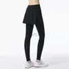 Active Pants Lu wyrównuje spodni kobietom gym joga plus joga z spódnicami przyłączona golf tenis fitness High talia Sports Leggingi trening ubrania jogger gry 240308