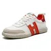 Nouvelles chaussures de créateur H630 Casual Huogans Chaussures Femmes Homme Mode d'été Simple Cuir de veau lisse Ed Daim Cuir Haute Qualité HG Baskets Taille Chaussures de course