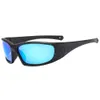 Nouvelles lunettes de soleil polarisées de cyclisme de sport avec des lunettes de soleil d'équitation coupe-vent et de protection solaire à film véritable coloré pour hommes et femmes d'équitation