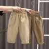 Pantaloni 2024 Primavera Autunno Pantaloni lunghi Abbigliamento per bambini Ragazze Strisce Neonati Abbigliamento per bambini