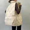 Gilet da donna 2024 Autunno Inverno Coreano Giù Gilet di cotone Donna Allentato Casual Senza maniche Gilet caldo Parka femminile Giacca Top