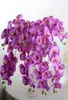 wholeartificial butterfly Orchid Silk Silk Flower Bouquet Phalaenopsis Wedding Home Decor Fashion DIYリビングルームアートデコレーションF5609008