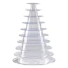 Jewelry Pouches Bags 10 Tier Cupcake Holder Stand Round Macaron Tower Clear Cake Display Rack For Wedding Birthday Party Decor282O