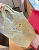 Sac de paille designer femme sac tissé sacs de plage de haute qualité le sac fourre-tout de luxe sac à bandoulière transparent grand sac sous les bras sacs de mode dhgate